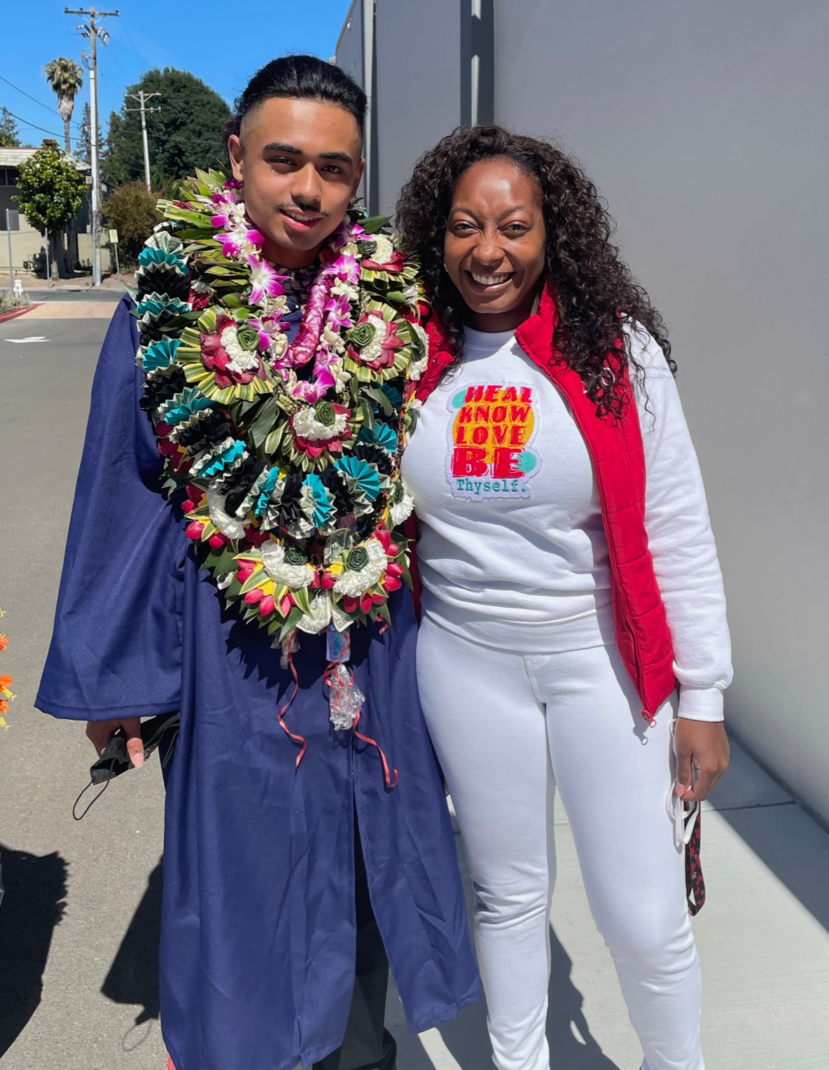 With a Graduating Student